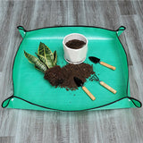 Maxbell Plant Repotting Mat Gardening Sheet Potting Sheet Portable Transplanting Mat Green