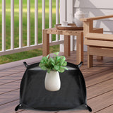 Maxbell Plant Repotting Mat Gardening Sheet Potting Sheet Portable Transplanting Mat Black