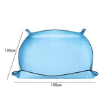 Maxbell Plant Repotting Mat Gardening Sheet Potting Sheet Portable Transplanting Mat Blue