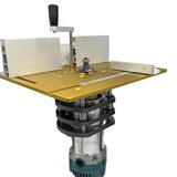 Maxbell Router Lift 4 Jaw Clamping for Trimming Machine Practical Woodworking Tool