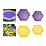 Maxbell Floating Bee Island Waterer Unique Bee Water Feeder for Outdoor Garden Decor violet small