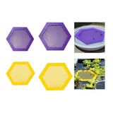 Maxbell Floating Bee Island Waterer Unique Bee Water Feeder for Outdoor Garden Decor violet small
