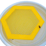 Maxbell Floating Bee Island Waterer Unique Bee Water Feeder for Outdoor Garden Decor yellow large