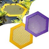 Maxbell Floating Bee Island Waterer Unique Bee Water Feeder for Outdoor Garden Decor yellow large