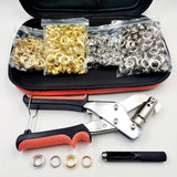 Maxbell Grommet Eyelet Pliers Tools Set Hole Punch Pliers for Tarp Paper DIY Project