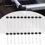 Maxbell 20 Sets Practical Sturdy Multipurpose Solar Panel Bird Guard Fasteners Clips