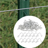 Maxbell 50Pcs T Post Clips Sturdy T Post Fence Clips for Sport Fences Highway Garden