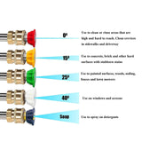 Maxbell High Pressure Washer Professional 5000 PSI Car Washing Fittings 5Pcs Nozzles
