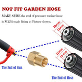 Maxbell High Pressure Washer Professional 5000 PSI Car Washing Fittings 5Pcs Nozzles