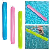 Maxbell Inflatable Pool Noodle Floats Beach Beginner Lake Float Swimming Pool Noodle Blue