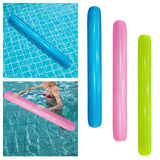 Maxbell Inflatable Pool Noodle Floats Beach Beginner Lake Float Swimming Pool Noodle Blue