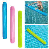 Maxbell Inflatable Pool Noodle Floats Beach Beginner Lake Float Swimming Pool Noodle Blue