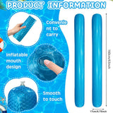 Maxbell Inflatable Pool Noodle Floats Beach Beginner Lake Float Swimming Pool Noodle Blue