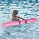 Maxbell Inflatable Pool Noodle Floats Beach Beginner Lake Float Swimming Pool Noodle Pink