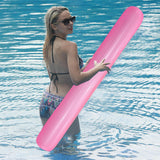 Maxbell Inflatable Pool Noodle Floats Beach Beginner Lake Float Swimming Pool Noodle Pink