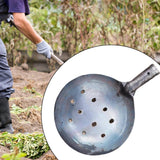 Maxbell Sewer Drainage Leakage Spoon Iron Portable Cleaning Spoon Sewer Spoon Drains 20cm with Hole