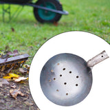 Maxbell Sewer Drainage Leakage Spoon Iron Portable Cleaning Spoon Sewer Spoon Drains 23cm with Hole