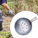 Maxbell Sewer Drainage Leakage Spoon Iron Portable Cleaning Spoon Sewer Spoon Drains 23cm with Hole