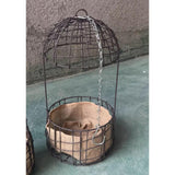 Maxbell 7.87 inch Hanging Planter Basket Round Wire Hanging Flower Pot for Home Yard