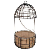 Maxbell 7.87 inch Hanging Planter Basket Round Wire Hanging Flower Pot for Home Yard