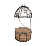 Maxbell 7.87 inch Hanging Planter Basket Round Wire Hanging Flower Pot for Home Yard