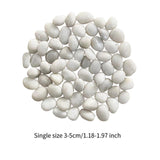 Maxbell Pebbles Multifunctional Polished River Stones for Outdoor Indoor Landscaping White 3 to 5 cm
