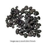 Maxbell Pebbles Multifunctional Polished River Stones for Outdoor Indoor Landscaping Black 1 to 2 cm