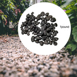Maxbell Pebbles Multifunctional Polished River Stones for Outdoor Indoor Landscaping Black 1 to 2 cm