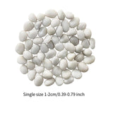 Maxbell Pebbles Multifunctional Polished River Stones for Outdoor Indoor Landscaping White 1 to 2 cm