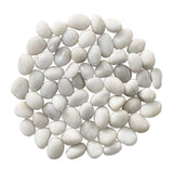 Maxbell Pebbles Multifunctional Polished River Stones for Outdoor Indoor Landscaping White 1 to 2 cm