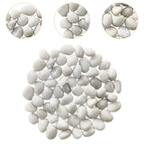 Maxbell Pebbles Multifunctional Polished River Stones for Outdoor Indoor Landscaping White 1 to 2 cm