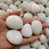 Maxbell Pebbles Multifunctional Polished River Stones for Outdoor Indoor Landscaping White 1 to 2 cm