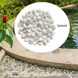 Maxbell Pebbles Multifunctional Polished River Stones for Outdoor Indoor Landscaping White 1 to 2 cm