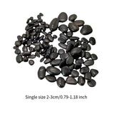 Maxbell Pebbles Multifunctional Polished River Stones for Outdoor Indoor Landscaping Black 2 to 3 cm