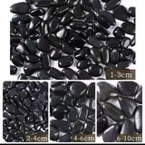 Maxbell Pebbles Multifunctional Polished River Stones for Outdoor Indoor Landscaping Black 2 to 3 cm