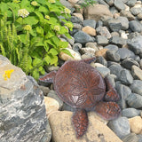 Maxbell Sea Turtle Statue Creative Resin Aquarium Ornament for Outdoor Pond Backyard