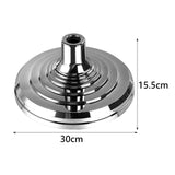 Maxbell Floor Stand Base for Indoor Flagpoles Indoor Flag Pole Holder for Home Room Silver