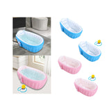 Maxbell Inflatable Baby Bathtub Baby Pool Foldable Portable Shower Basin for Newborn Blue