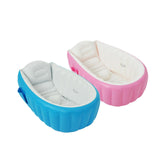 Maxbell Inflatable Baby Bathtub Baby Pool Foldable Portable Shower Basin for Newborn Pink