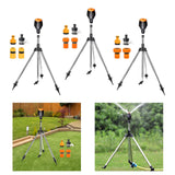 Maxbell Rotating Tripod Sprinkler with 1/2inch Quick Connector for Greenhouse