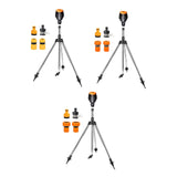 Maxbell Rotating Tripod Sprinkler with 1/2inch Quick Connector for Greenhouse
