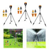 Maxbell Rotating Tripod Sprinkler with 1/2inch Quick Connector for Greenhouse