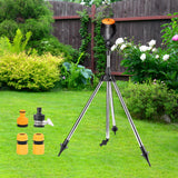 Maxbell Rotating Tripod Sprinkler with 1/2inch Quick Connector for Greenhouse