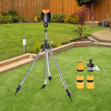 Maxbell Rotating Tripod Sprinkler with 1/2inch Quick Connector for Greenhouse