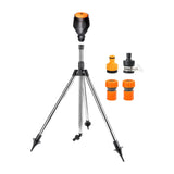Maxbell Rotating Tripod Sprinkler with 3/4inch Quick Connector for Greenhouse Sturdy