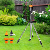 Maxbell Garden Tripod Sprinkler with 1" Quick Connect Water Sprinkler for Greenhouse