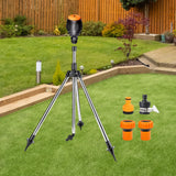 Maxbell Garden Tripod Sprinkler with 1" Quick Connect Water Sprinkler for Greenhouse