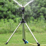 Maxbell Rotating Tripod Sprinkler Heavy Duty Water Sprinkler for Lawn Yard 0-79 Feet