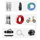 Maxbell Garden Hose Holder Hook Metal Hose Hanger for Power Tools Ropes Garden Tools Orange