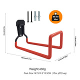 Maxbell Garden Hose Holder Hook Metal Hose Hanger for Power Tools Ropes Garden Tools Orange